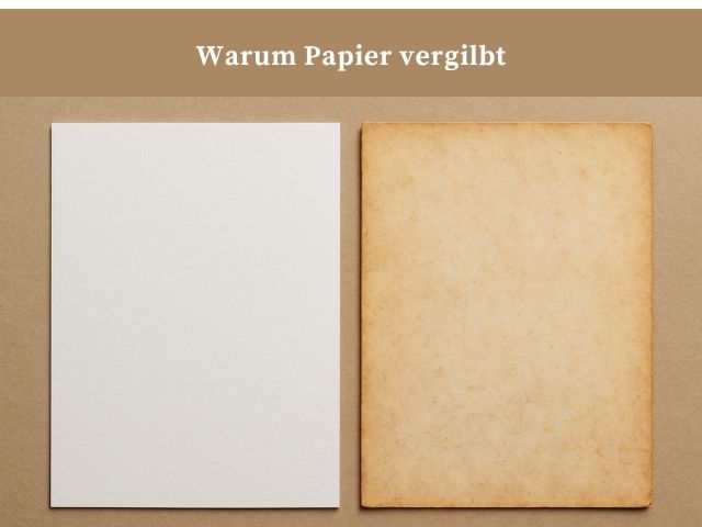 Warum Papier vergilbt