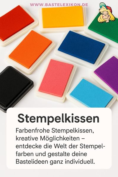 Farbenfrohe Stempelkissen, kreative Möglichkeiten – entdecke die Welt der Stempelfarben und gestalte deine Bastelideen ganz individuell.