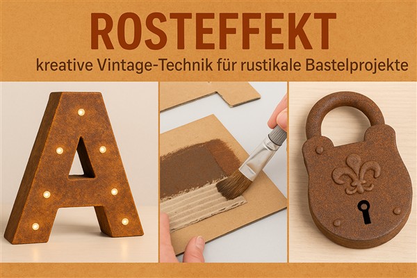 Rosteffekt – kreative Vintage-Technik für rustikale Bastelprojekte