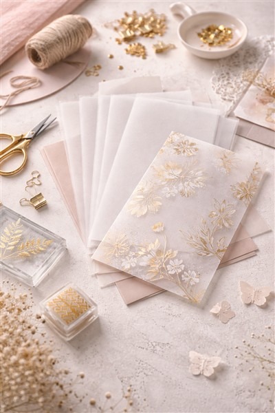 Vellum &ndash; transparentes Papier f&uuml;r Karten, Scrapbooks und feine Akzente