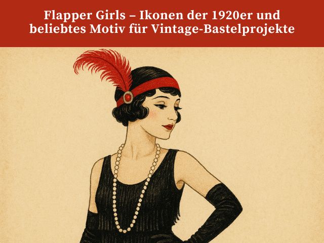 Flapper Girls – Ikonen der 1920er und beliebtes Motiv für Vintage-Bastelprojekte