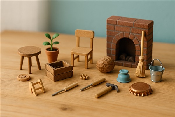 Miniaturen sind kleine Nachbildungen von Gegenständen, Möbeln oder Figuren, die in der Bastelwelt eine zentrale Rolle spielen.