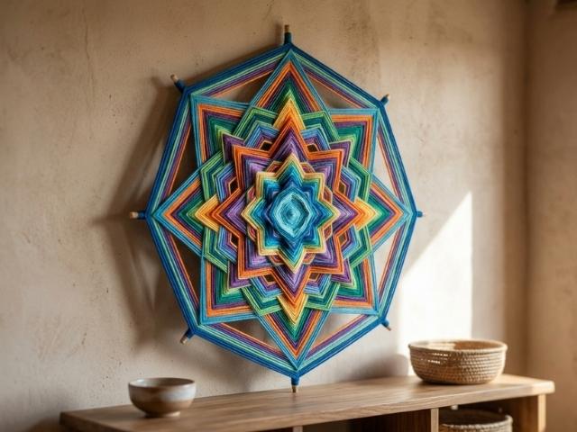 Ojo de Dios basteln: Bedeutung, Anleitung & Mandala-Verbindung